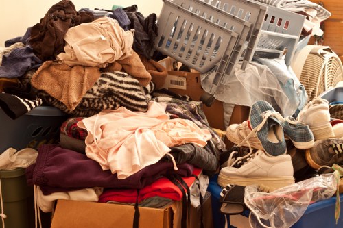 Recycling center processing old furniture in Muswellhill