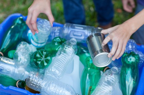 Variety of items being cleared from a flat